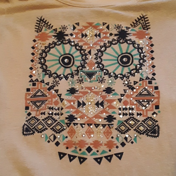 Knit works girls size large owl shirt - Picture 8 of 8